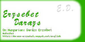 erzsebet darazs business card